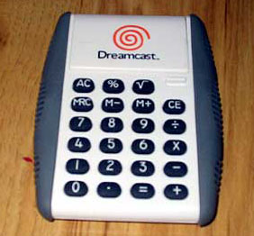 Promotional calculator in closed position