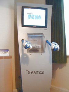 European Dreamcast Kiosk with monitor on